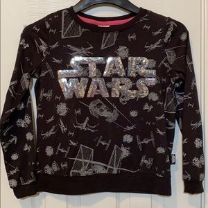 Disney Store Star Wars Sequin Sweatshirt Size 10